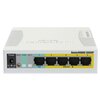 Switch MIKROTIK CSS106-1G-4P-1S Gigabit Ethernet, 6 portów, Funkcja PoE, Zarządzalny