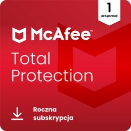 Antywirus MCAFEE Total Protection 1 URZĄDZENIE 1 ROK Kod aktywacyjny 