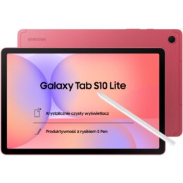 Tablet SAMSUNG Galaxy Tab S10 Lite 10.9" 6/128GB Wi-Fi Czerwony + Rysik S Pen 