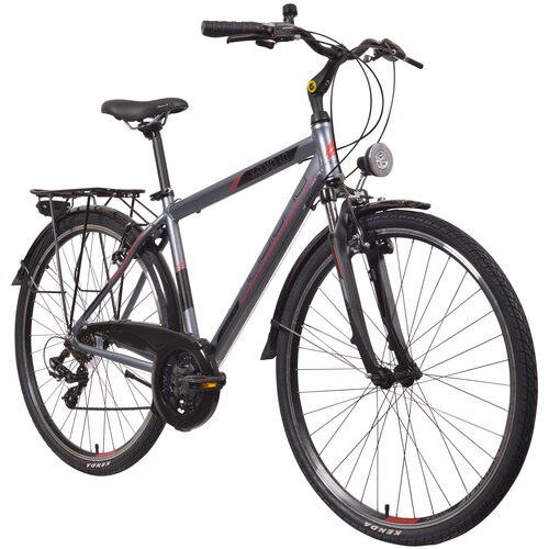 Rower trekkingowy INDIANA X-Road 1.0 M19 28 cali męski Szary