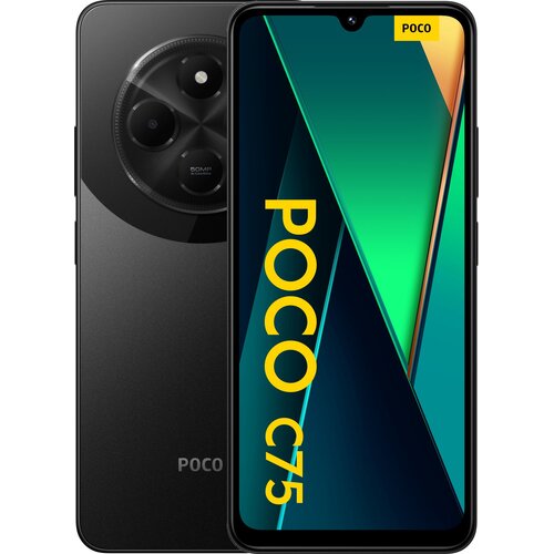 スマートフォン本体 Poco C75 8/256Gb black Xiaomi Poco C75 Dual SIM Black 128GB and 6GB RAM (6941812706879