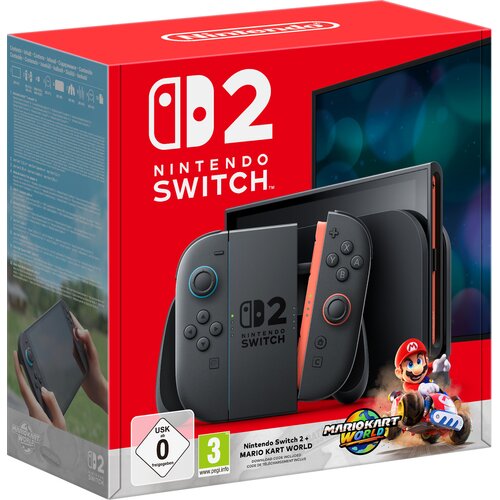 Nintendo Switch Nintendo Switch 2 Konsola NINTENDO Switch 2 Czarny + Mario Kart World Gra
